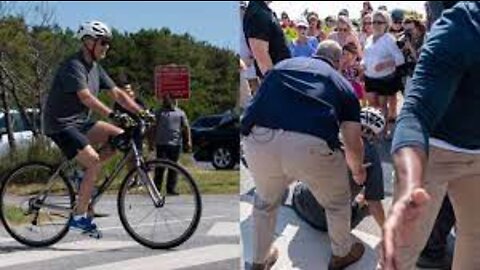 Biden falls off his bike This is what elder abuse looks like Jill Biden