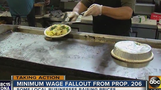 Prices increase as Prop 206 goes into effect