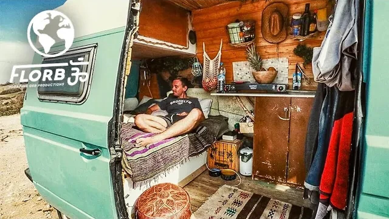 Quaint Tropical VAN CONVERSION with INDOOR SHOWER on a BUDGET