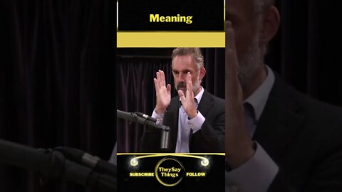 Jordan B Peterson, Meaning