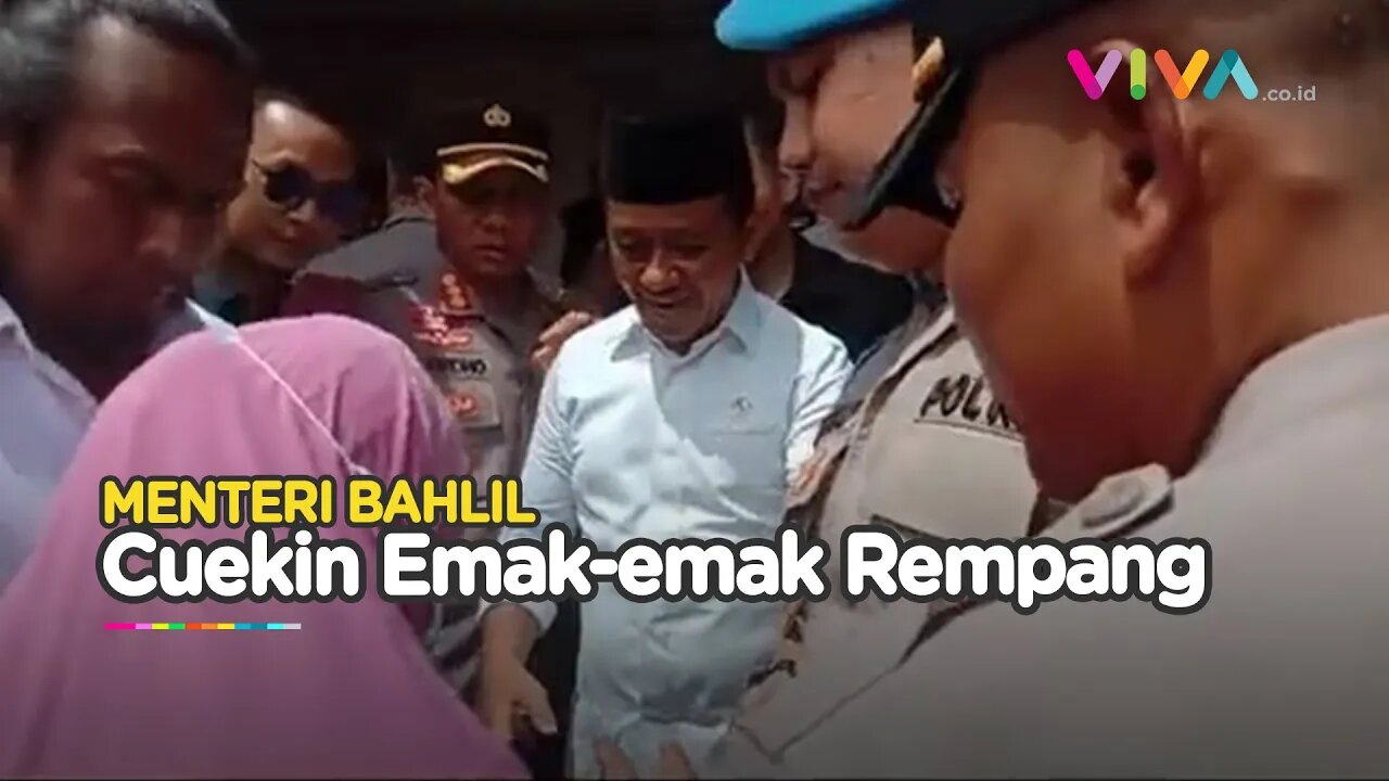 Tak Buka Diskusi, Menteri Bahlil Cuekin Emak-emak yang Memohon Berdialog