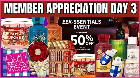 MEMBER APPRECIATION DAY 3 | FALL PREVIEW & HALLOWEEN 50% OFF | Bath & Body Works #bathandbodyworks