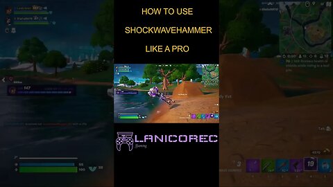 Fortnite:How to use the shockwavehammer like a pro #Shorts