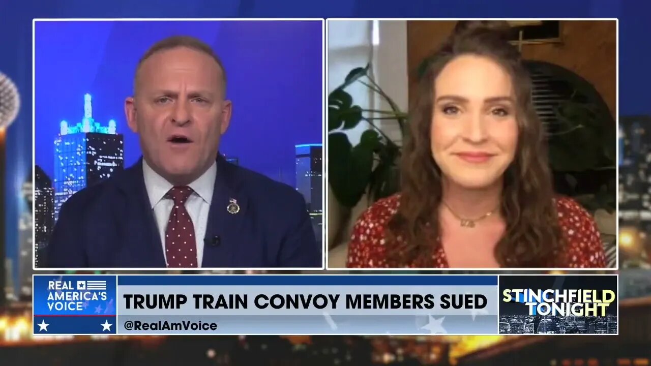 A member of the Trump convoy that followed President Biden's bus during the 2020 campaign