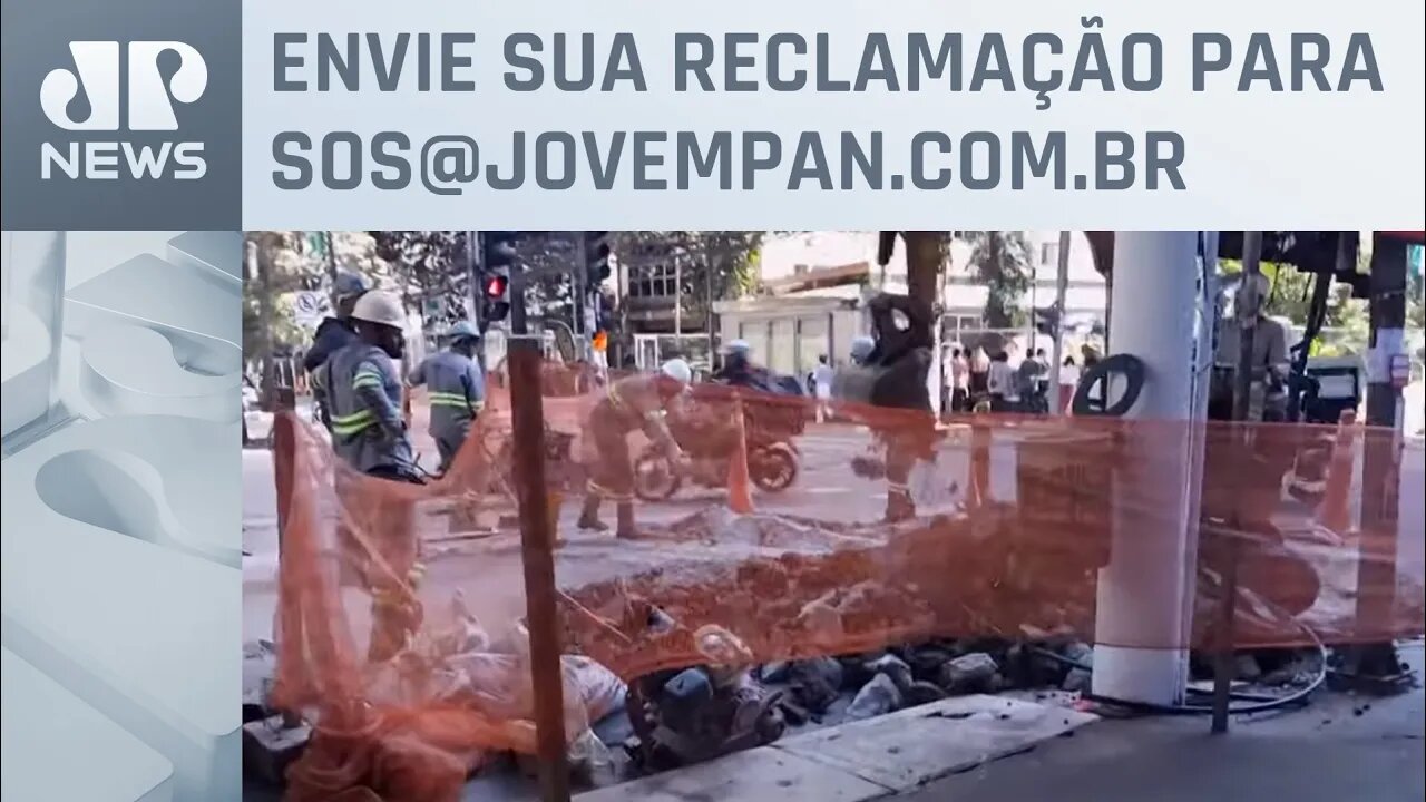 Obras na Alameda Santos provocam transtornos | SOS São Paulo