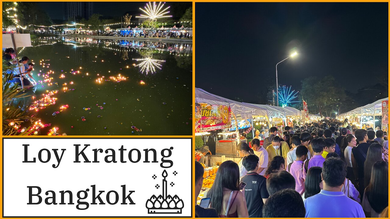 Loy Kratong - Festival of Lights Traditional Celebration - Bangkok Thailand 2024