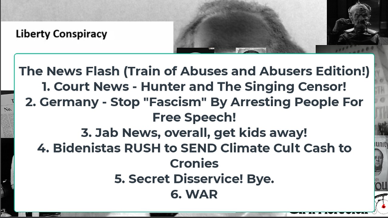 Liberty Conspiracy LIVE 7-23-24! S. Service Cheatle Out, Biden Showers Climate Cult, WAR