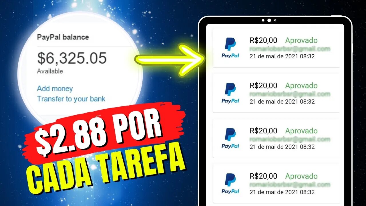 Ganhe $2,88 Por Tarefa Nesse Site Para Ganhar Dinheiro no PayPal (SEM LIMITES)