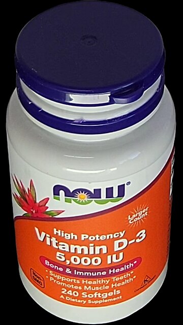 NOW Foods Supplements, Vitamin D-3 5,000 IU, High Potency #vitamind