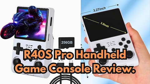 R40S Pro Handheld Game Console Review.