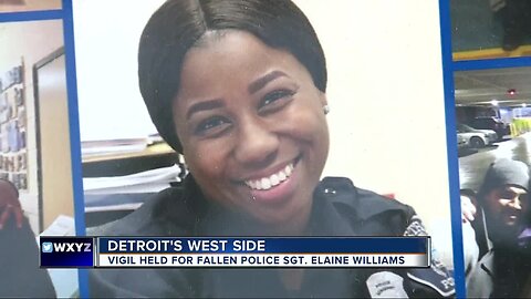 Vigil held for fallen police Sgt. Elaine Williams