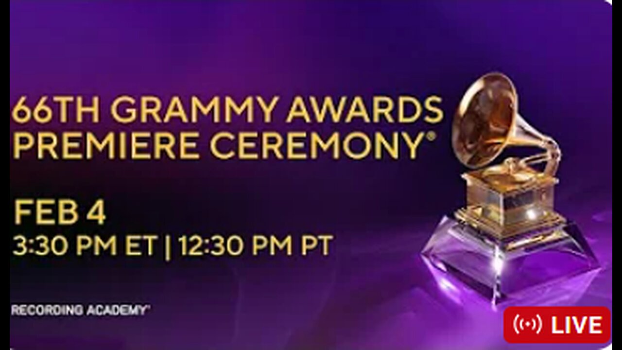 LIVE! 66th GRAMMY Awards Premiere Ceremony,TODAY,4-02-2024