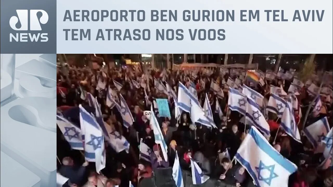 Manifestantes convocam greve geral contra reforma em Israel