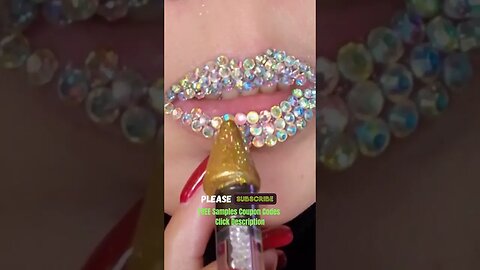 Lip Art Tutorial Glitter Bling #makeup #short #shorts #viral #shortvideo #lipswatches #grwm