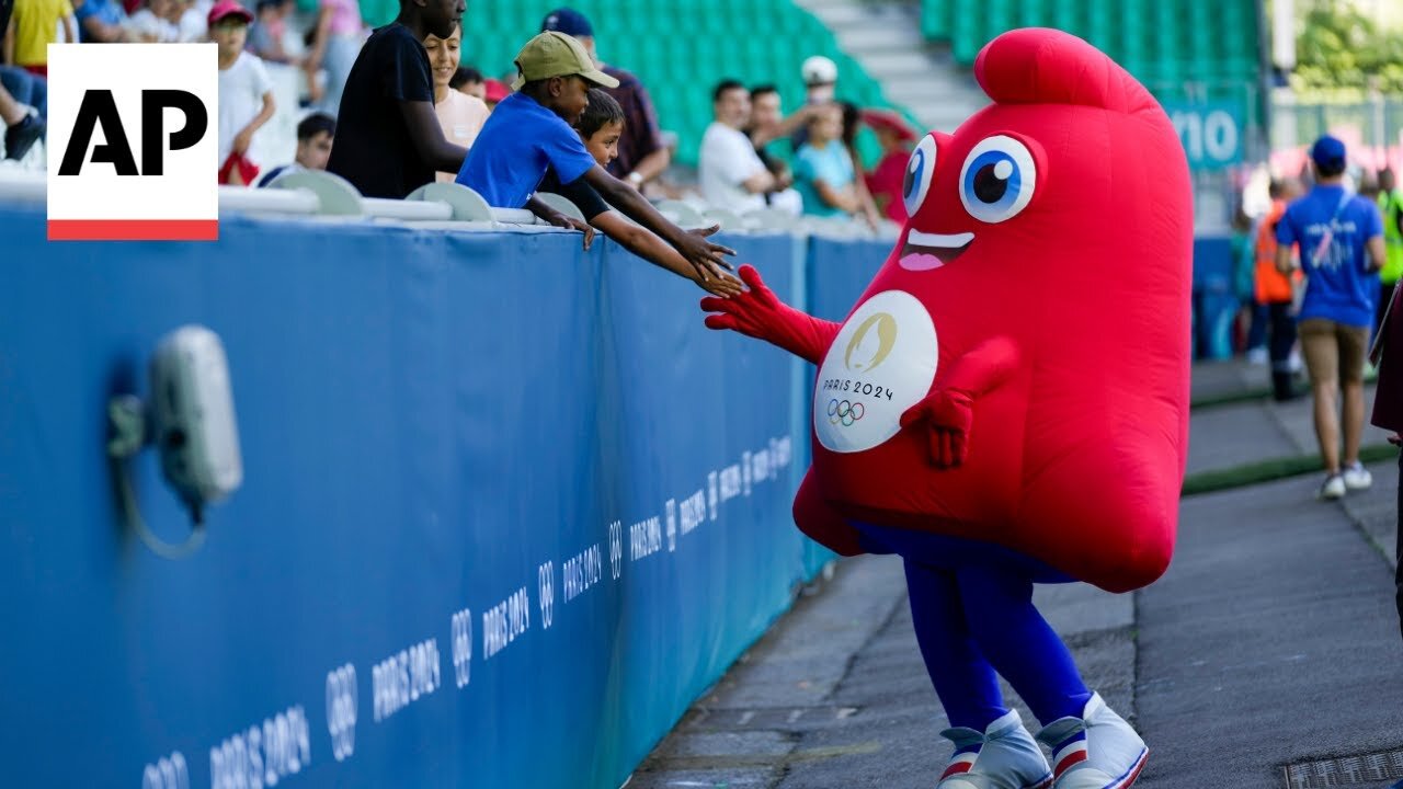 Olympic Phryge mascot can be seen all over Paris during the Olympics| TP