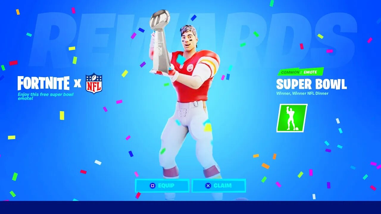 Claim The *FREE* "SUPER BOWL" Emote in Fortnite! (Fortnite x NFL)