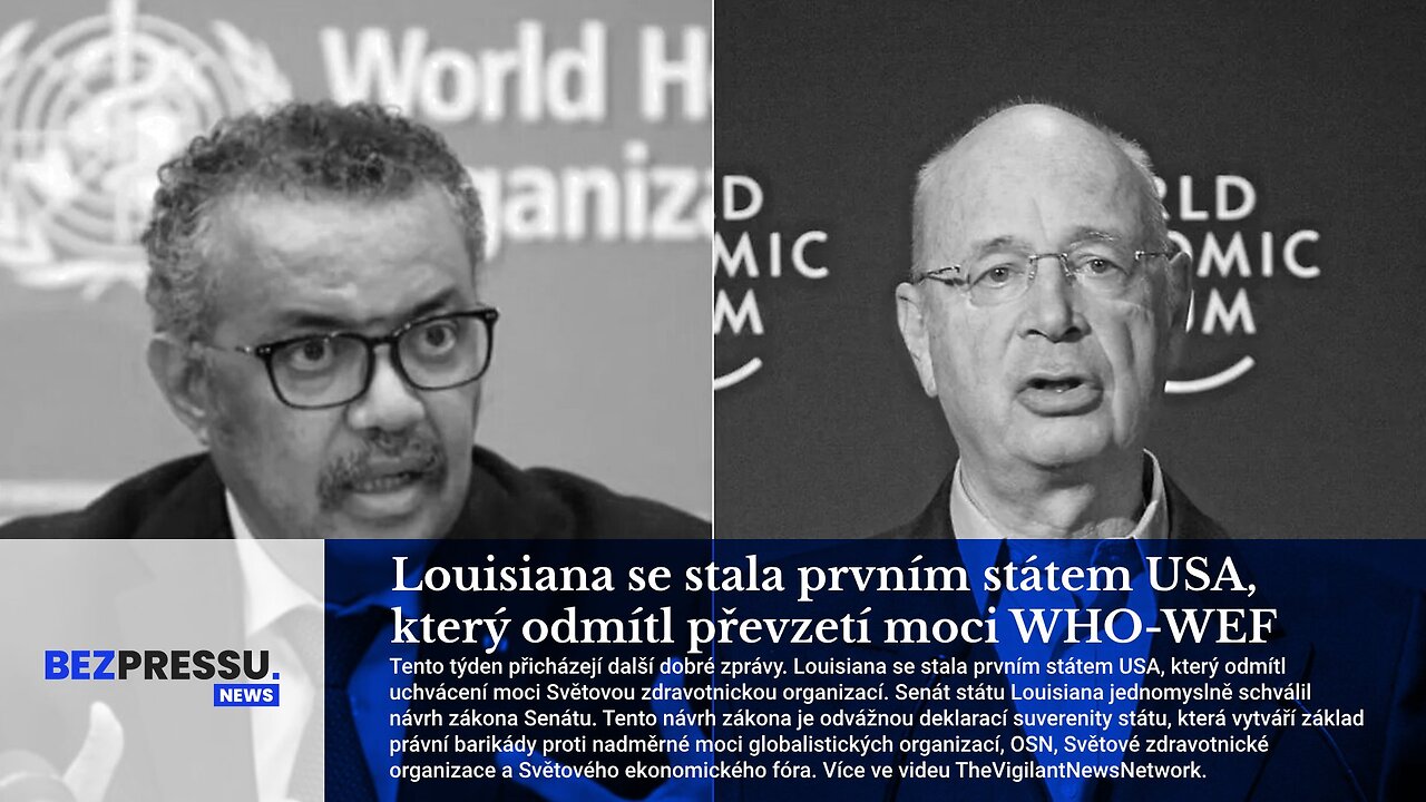 Louisiana se stala prvním státem USA, který odmítl převzetí moci WHO-WEF