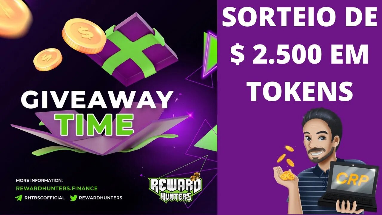 Reward Hunters Giveaway - Assista ao vídeo e saiba como participar do sorteio.