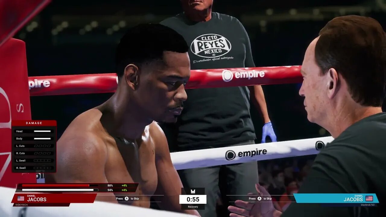 Undisputed Online Boxing Ranked Gameplay Daniel Jacobs vs Daniel Jacobs (Chasing Platinum)