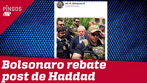 Bolsonaro rebate Haddad no Twitter