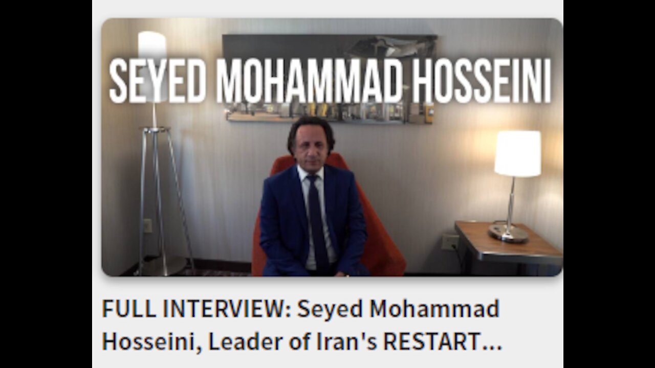 FULL INTERVIEW: Seyed Mohammad Hosseini, Leader of Iran's RESTART Populist Movement