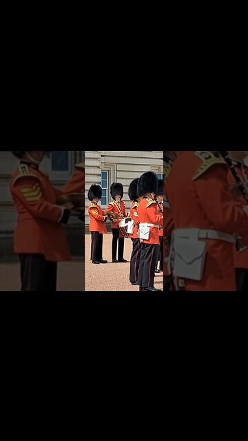 Grenadier Guard drumming Buckingham Palace #horseguardsparade