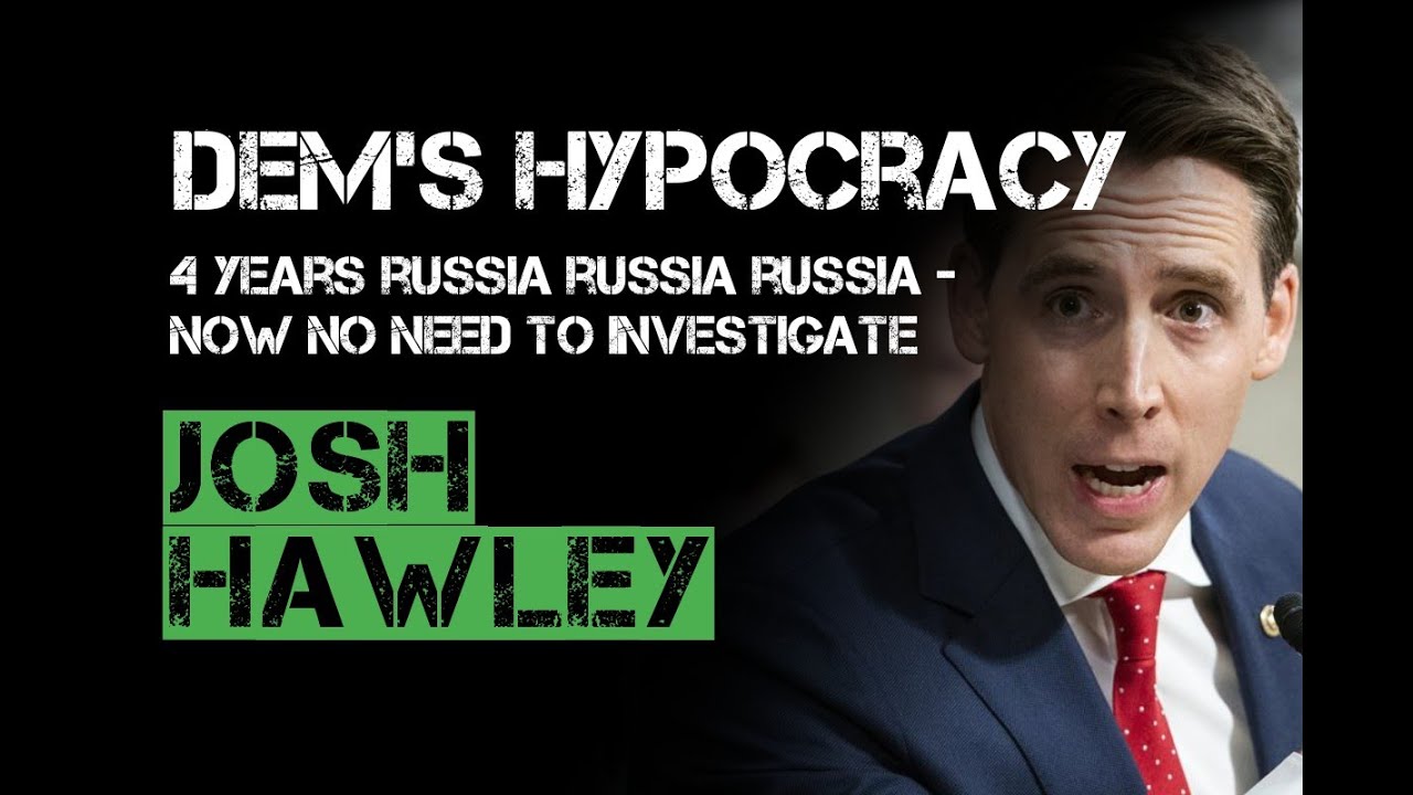 JOSH HAWLEY - Tells it how it is, Democrats want REPUBLICANS to move along without investigation