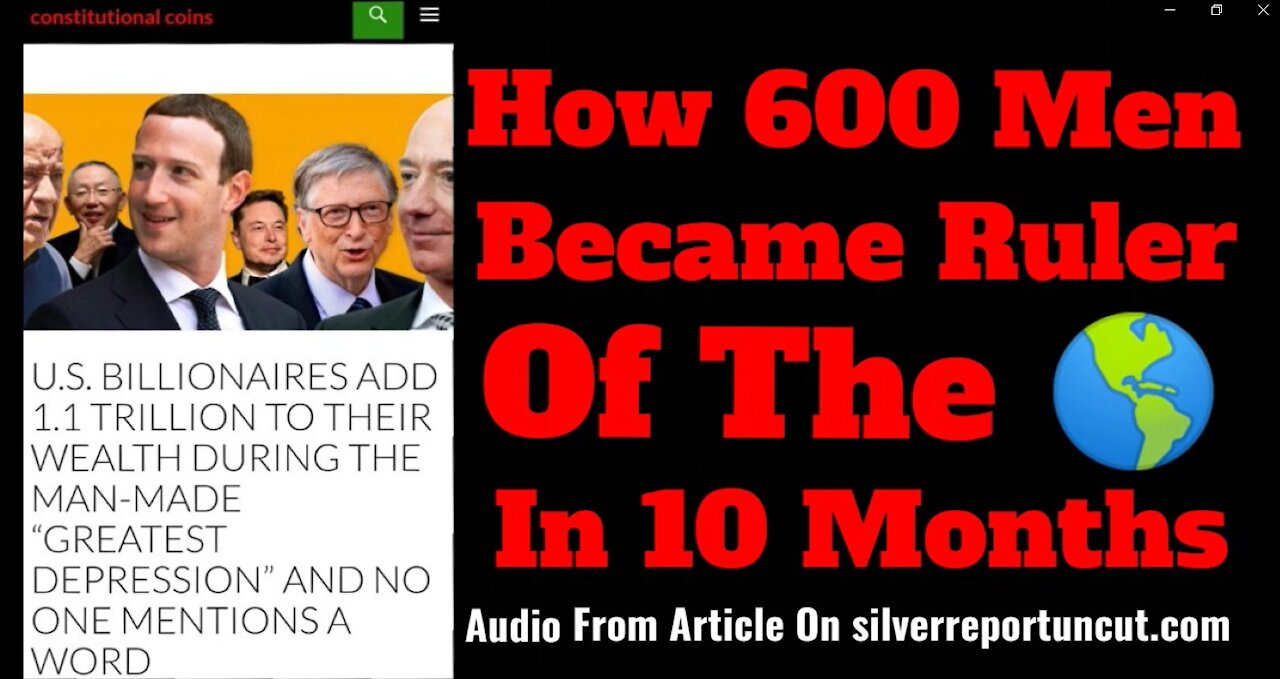 U.S. Billionaires Wealth Surges 40% Or $1.1 Trillion Since The "Great Opportunity For A Reset" Began