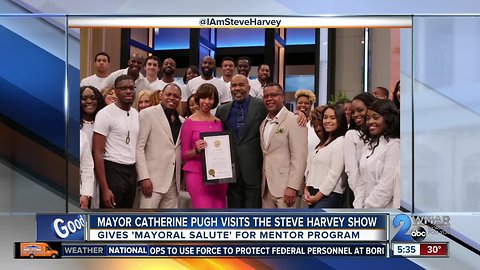 Mayor Pugh appears on Steve Harvey's talk show