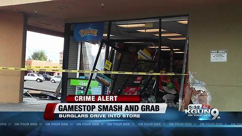 Car drives into Gamestop, TPD searching for suspects