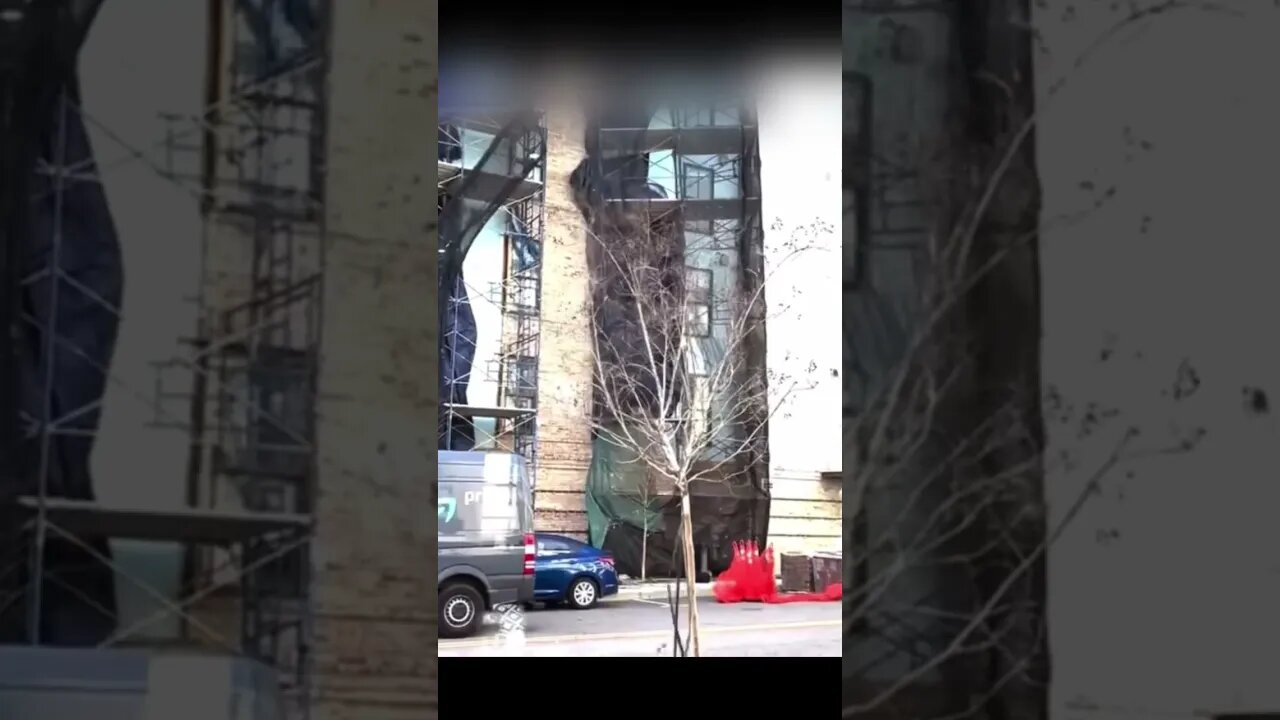 High Winds Cause Scaffold Collapse in Charleston SC, Amazon Truck Damaged