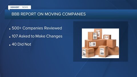 BBB reviews moving companies' advertising