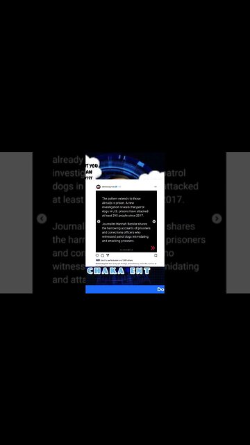 Patrol dogs used in prison