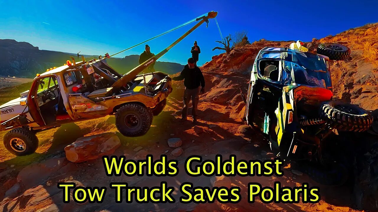 World's Goldenst Tow Truck Saves Polaris Ranger