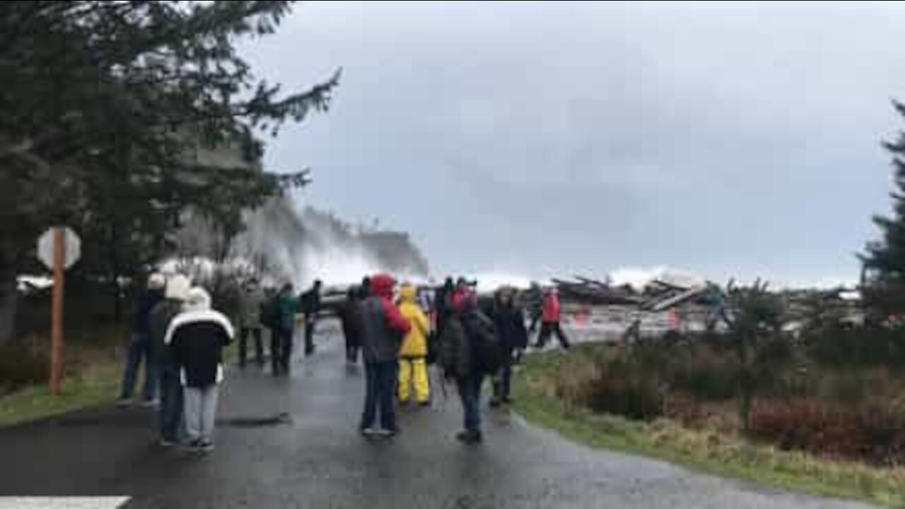 Forti onde mettono in pericolo la popolazione di Washington