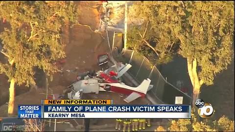 Family of plane crash victim speaks