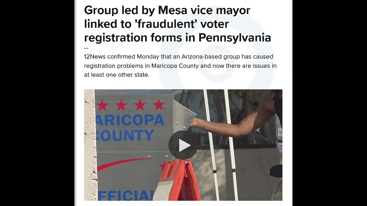 Group led by Mesa vice mayor linked to 'fraudulent' voter registration forms in Pennsylvania