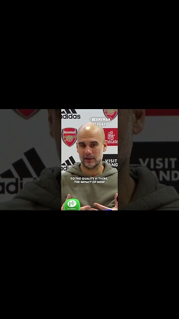'I still consider Arsenal top of the league!' | Pep Guardiola