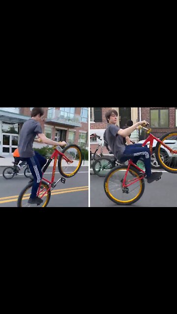 Kid is an absolute wheelie phenom with some spice