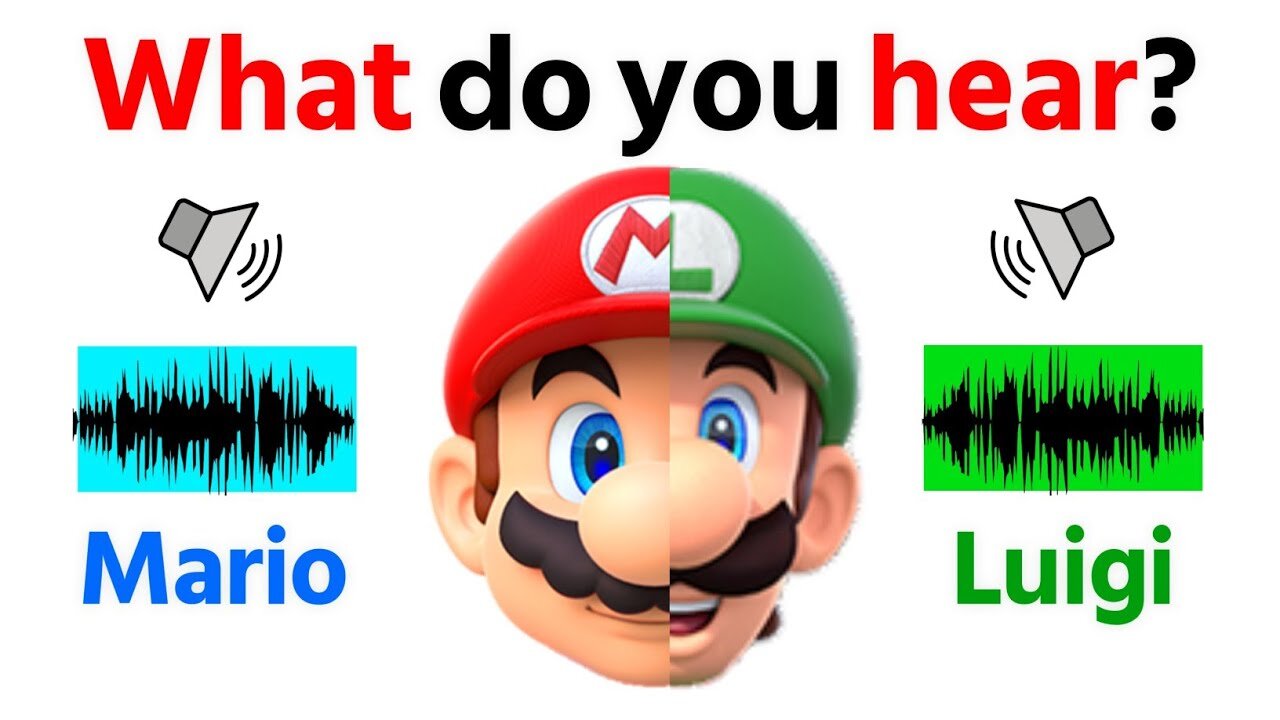 What word do you hear - Mario or Luigi