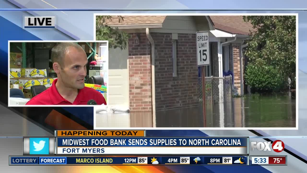 Fort Myers food bank sends supplies to North Carolina