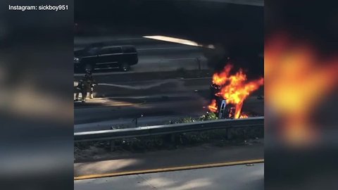 Truck fire forces closure of I-805 in Clairemont