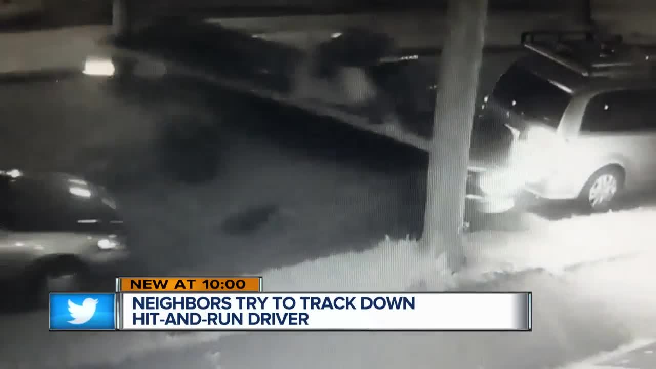 Neighbors try to track down hit-and-run driver