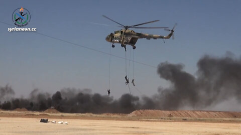 Syrian Arab Army Special Forces Unit in Live Ammunition Drill