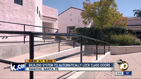 Rancho Santa Fe School District approves $424,000 system to automatically lock class doors