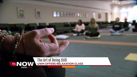 UWM class teaches students the art of relaxation