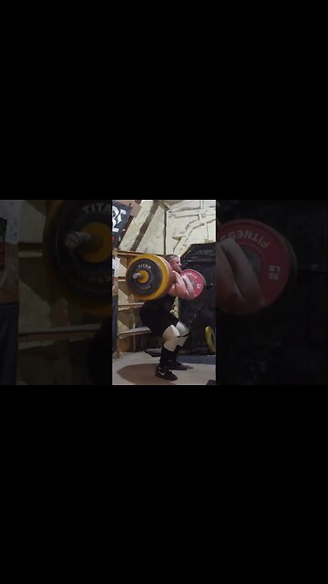 175 kg / 386 lb - Front Squat - Weightlifting Training