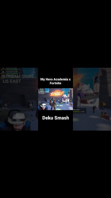 Victory Royale with Deku Smash! #fortnite #myheroacademia #shorts