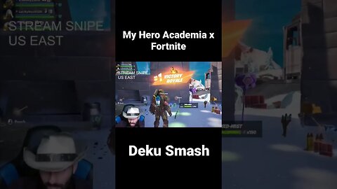 Victory Royale with Deku Smash! #fortnite #myheroacademia #shorts