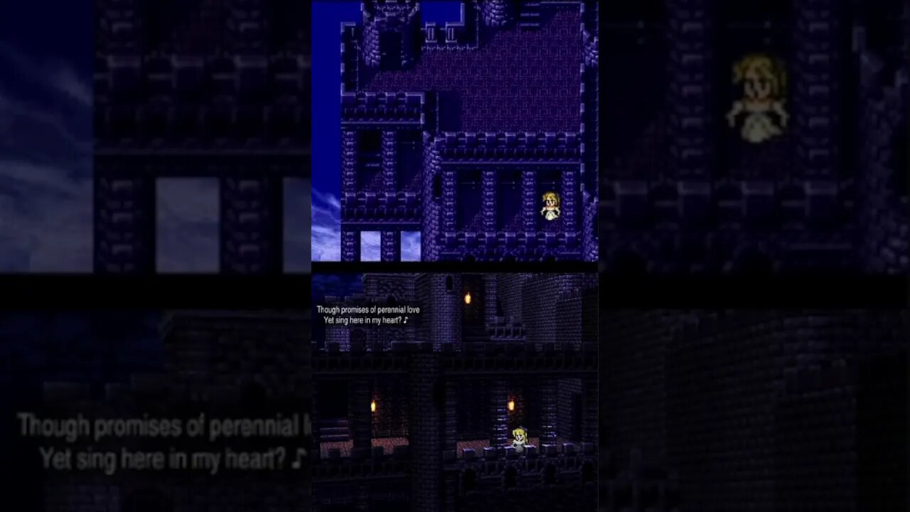 Celes Opera Song | Final Fantasy VI Pixel Remaster vs Snes Comparison #Shorts